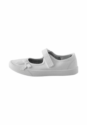 Next, STANDARD FIT (F) FIT - SCHOOL BOW PLIMSOLL SHOES FIT (F) - Ankle strap ballerina shoes - white