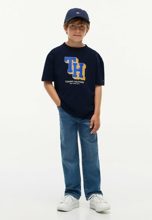 Tommy Hilfiger, TOMMY HILFIGER VARSITY LOGO JERSEY T-SHIRT - Camiseta estampada - dark blue