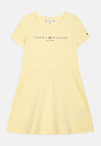 Tommy Hilfiger PUNTO FIT FLARE  - Robe en jersey - lemon zest