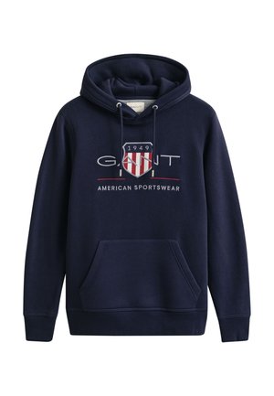 GANT, REG ARCHIVE SHIELD HOODIE - Kapuutsiga pusa - evening blue