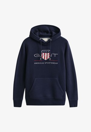 GANT, REG ARCHIVE SHIELD HOODIE - Kapuutsiga pusa - evening blue