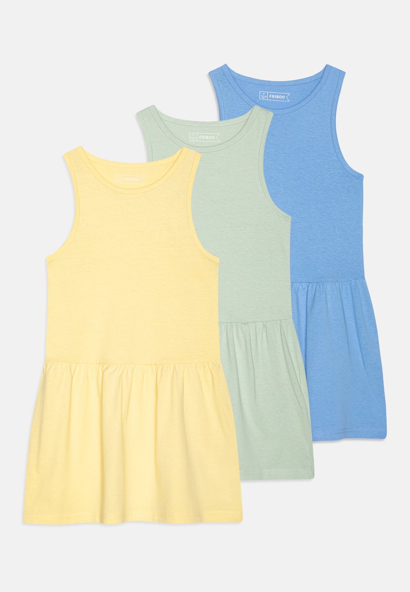 Friboo 3 PACK - Haljina od žerseja - mint/yellow/blue