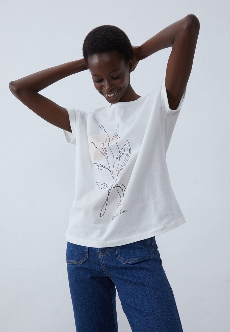 Anna Field - T-shirt con stampa - off-white, Ingrandire