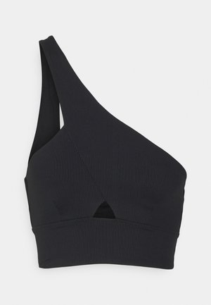 ONE SHOULDER VESTLETTE - Top - black