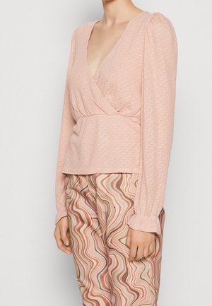 Top s dlouhým rukávem - pink