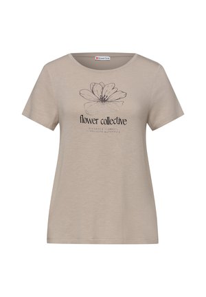 Street One, T-SHIRT MIT RUNDHALS UND ARTWORK - T-shirts print - clay sand