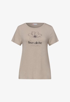 Street One, T-SHIRT MIT RUNDHALS UND ARTWORK - T-shirts print - clay sand