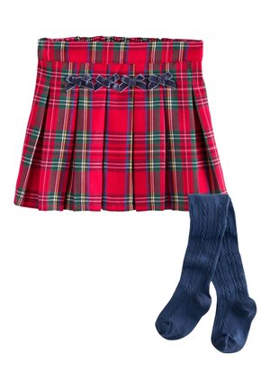 Next, REGULAR FIT - TARTAN BOW - A-snit nederdel - red