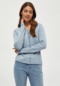 MINEW LAURA CARDIGAN - Cardigan - dusty blue melange