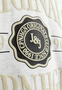 Jack & Jones MIT RUNDHALS - Sudadera - white melange