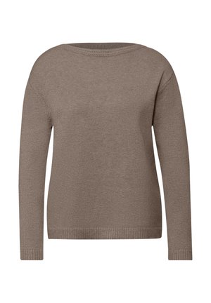 SOFTER - Stickad tröja - braun