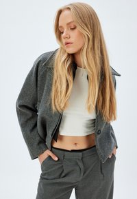 Koton CROP OVER - Lichte jas - grey