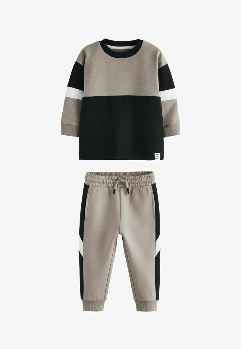 Next LONG SLEEVE SOFT TOUCH  AND JOGGERS SET  - REGULAR FIT - Dressikomplekt - neutral black