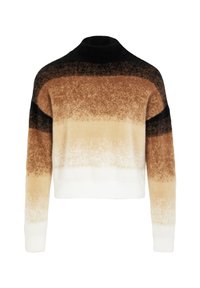 Morgan HIGH COLLAR - Striktrøje - camel