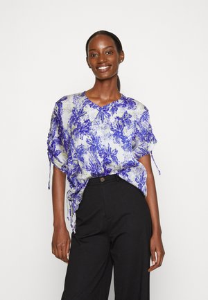 DAY Birger et Mikkelsen JOSHUA DISRUPTED FLOWERS - Μπλούζα - stratospheric blue