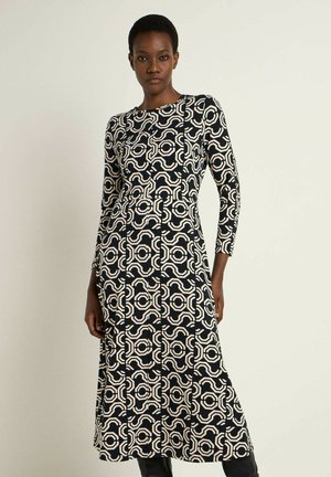 Day dress - print simple circle black