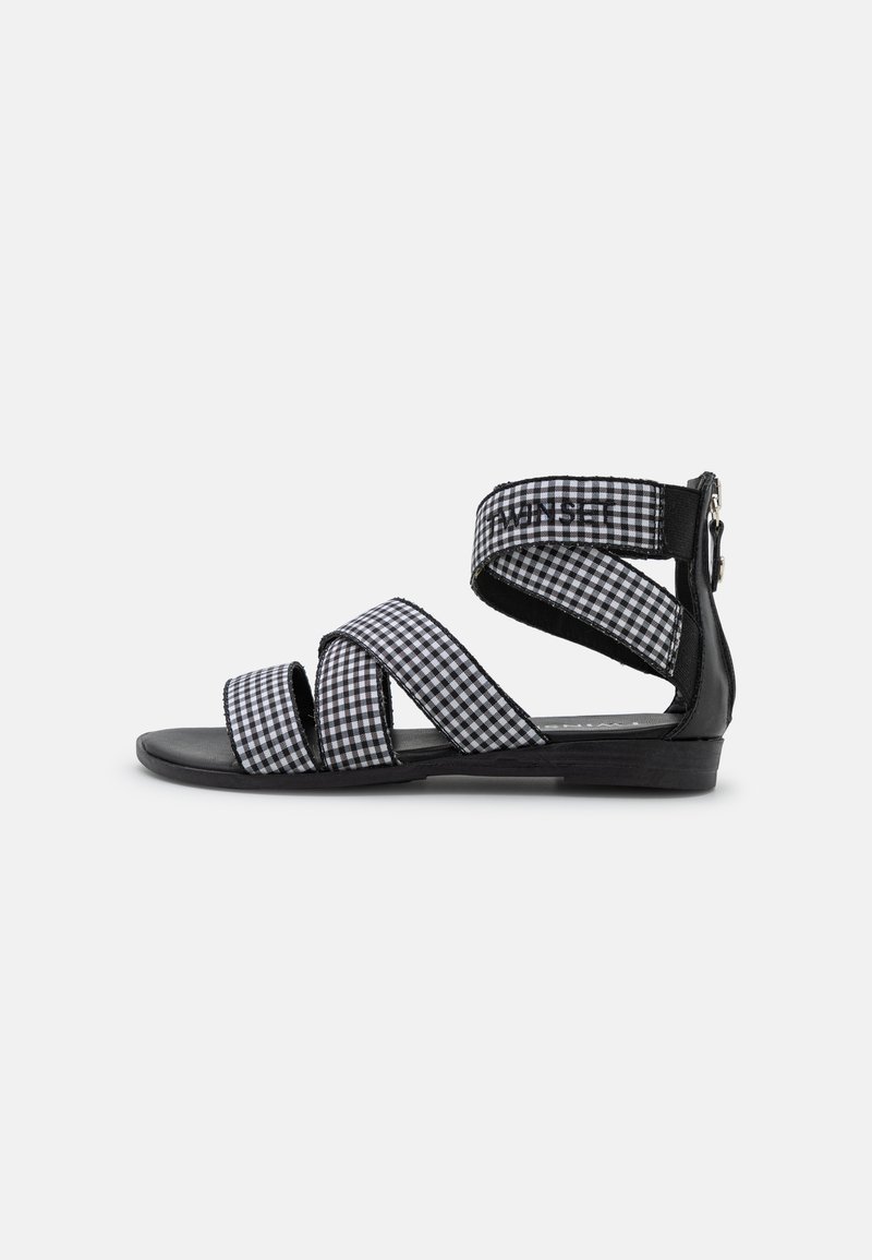 TWINSET VICHY - Sandálias - nero