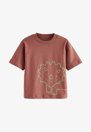 SHORT SLEEVE CHARACTER    REGULAR FIT - T-Shirt print - orange dinosaur