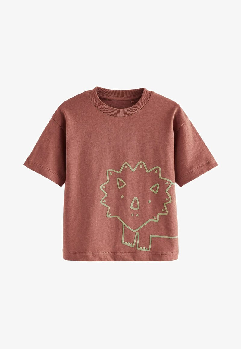 Next SHORT SLEEVE CHARACTER - T-Shirt print - orange dinosaur