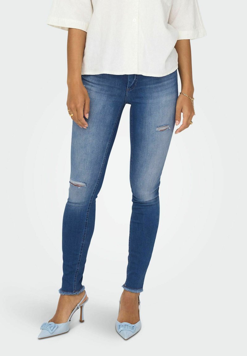 Onlblush Mid Skinny Ankle Denim Light Medium Blue De