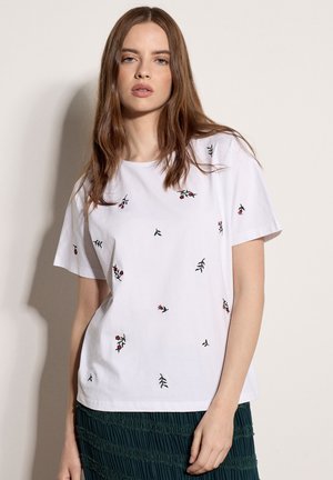 Apricot, - T-shirt z nadrukiem