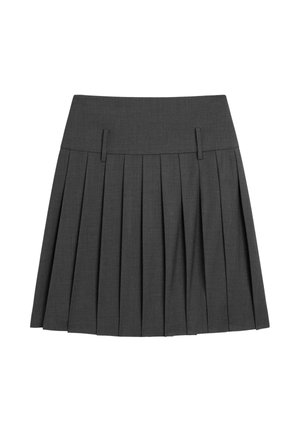 SHORT BOX PLEAT SASH - Gonna a campana - mottled dark brown