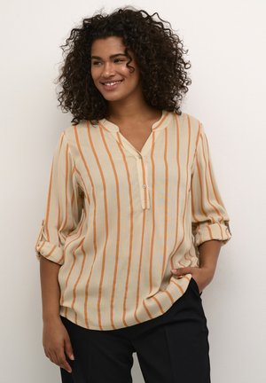 SIDA - Blouse - feather gray melon stripe