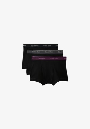 Calvin Klein Underwear, 3 PACK - Kurze Boxershorts - black/dark purple/charcoal heather