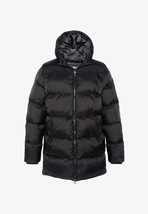 LONG WITH FIXED HOOD - Abrigo de invierno - noir