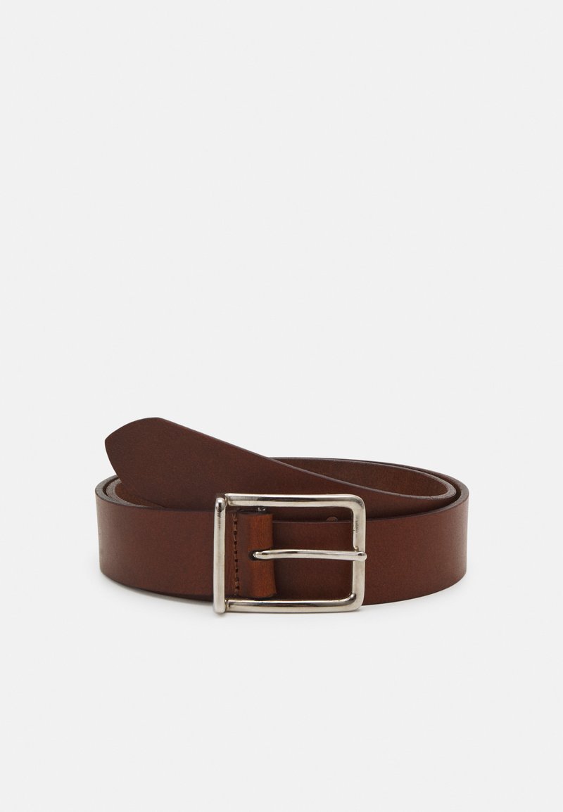 Pier One LEATHER - Klassiske belter - cognac/silver-coloured
