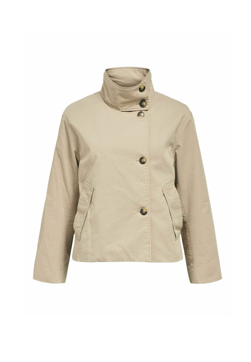 Object OBJGRO RE SHORT NOOS - Jas - desert taupe/beige - Zalando.nl