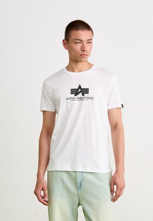 Printtipaita - white/black