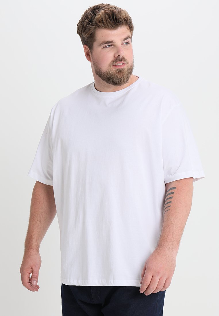 Jacamo CAPSULE CREW NECK Tshirts basic white/hvid Zalando.dk