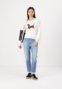 Hollister Co. SLOUCHY AMERICANA GRAPHIC - Džemperis - white