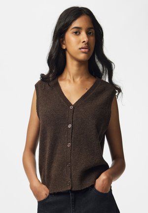 Pieces, PCSALLY - Veste sans manches - hot fudge