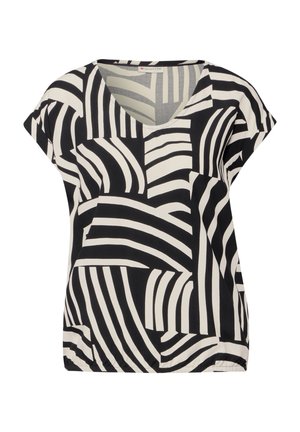 Street One BEDRUCKTE - Blouse - schwarz