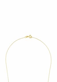 Guldpläterat kedjehalsband med en fin, elegant design och karbinhake, som visar en slät, glansig yta och en enhetlig form.