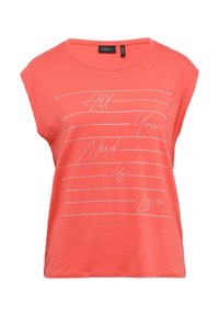 MIT GLITZER-ARTWORK - T-Shirt print - granatapfel