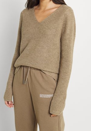 Trui - mottled brown