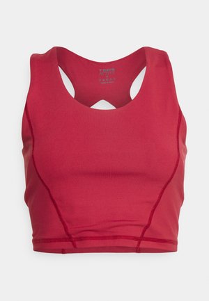 7 DAYS Active Lengvai krūtinę prilaikanti sportinė liemenėlė - red pear