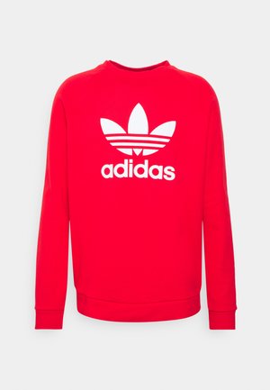 TREFOIL CREW UNISEX - Sweater - vivid red/white