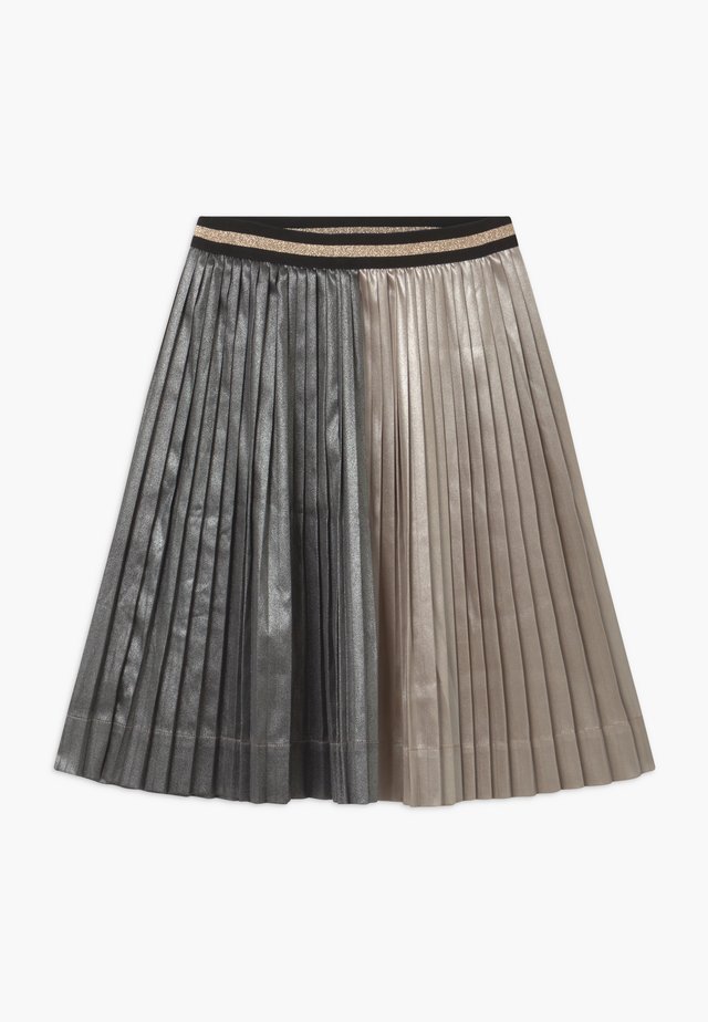 PLEATED MIDI - Jupe trapèze - champagne