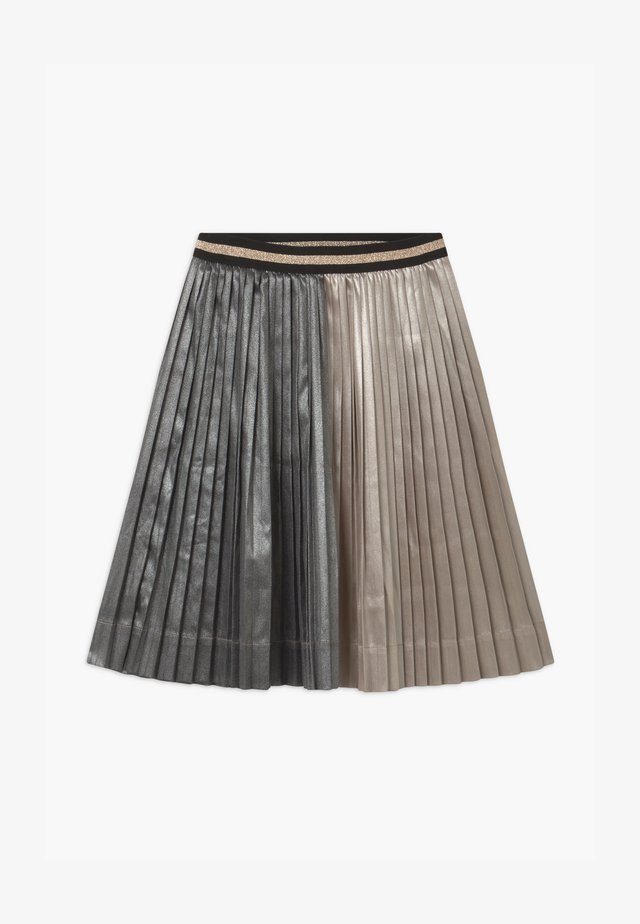 PLEATED MIDI - Jupe trapèze - champagne