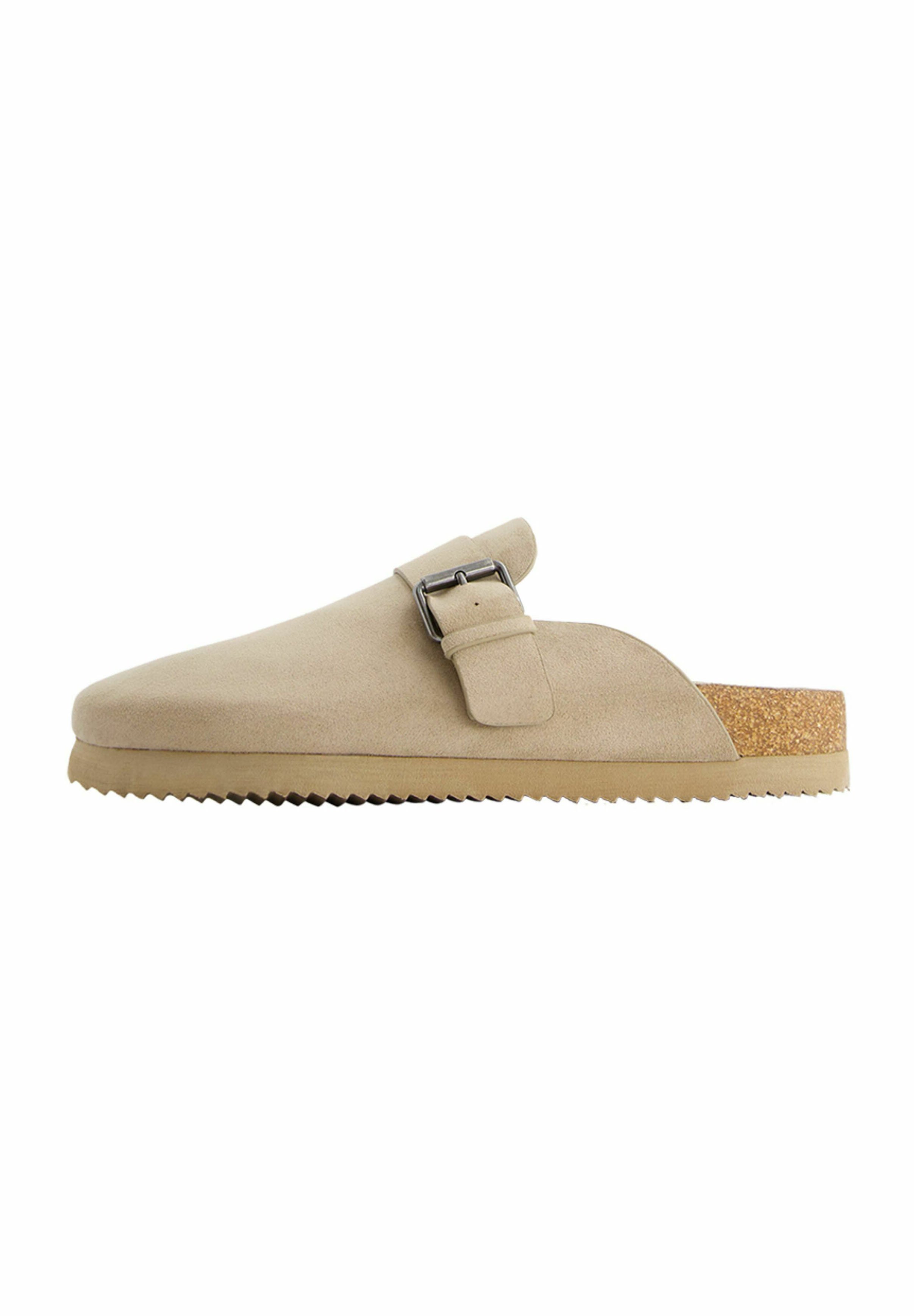 Bershka BUCKLE DETAIL - Sabots - sand/sable - ZALANDO.CH