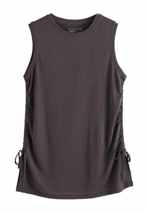 Next, REGULAR FIT - ACTIVE LIGHTWEIGHT RUCHED SIDE TANK  - Top - chocolate brown
