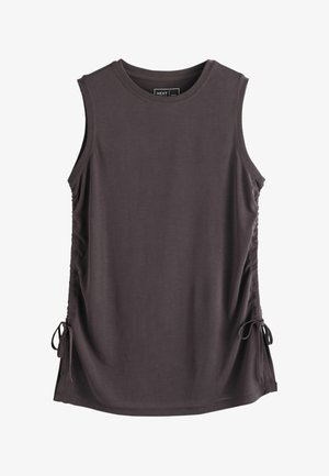 Next, REGULAR FIT - ACTIVE LIGHTWEIGHT RUCHED SIDE TANK - Felső - chocolate brown