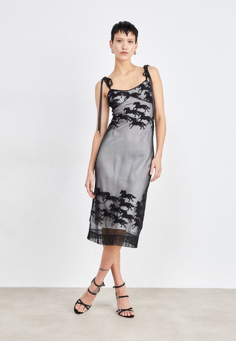 pinko cocktail dress Bergamotto Midi Crepe Dress Pinko