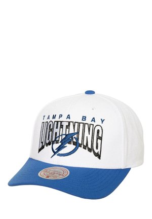 Mitchell & Ness TAMPA BAY LIGHTNING NHL BOOM TEXT  PRO VINTAGE SNAPBACK  - Cap - weiss