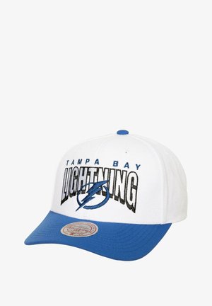 Mitchell & Ness TAMPA BAY LIGHTNING NHL BOOM TEXT PRO VINTAGE SNAPBACK - Cap - weiss