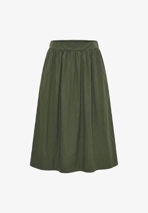 Studio Untold, MIDIROCK, A-LINE, EXTRA WEITER SAUM - A-line skirt - dark olive